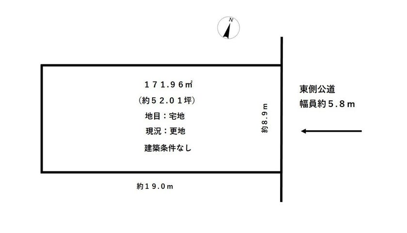 福井市大宮６丁目の土地 間取り