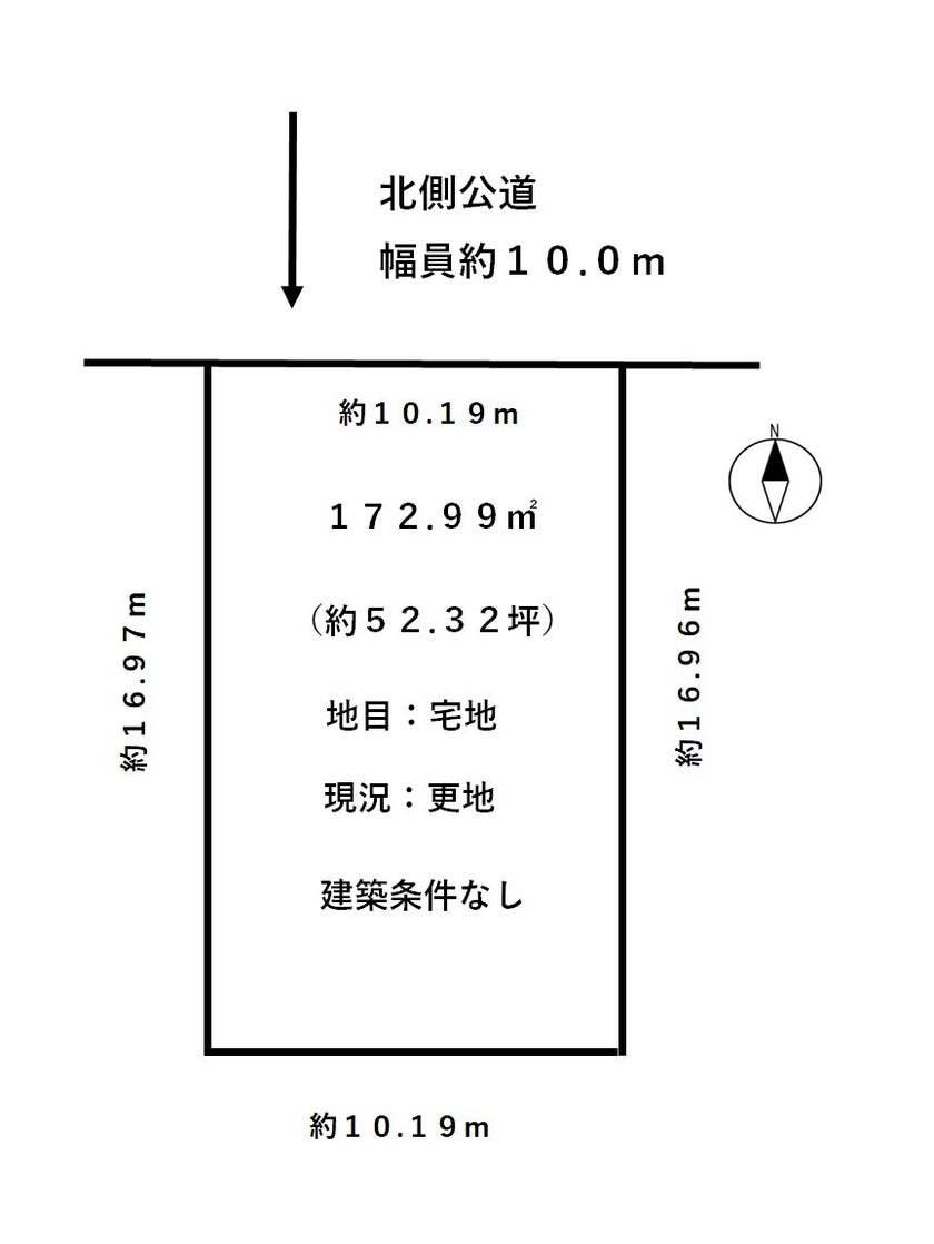 福井市二の宮４丁目の土地 間取り