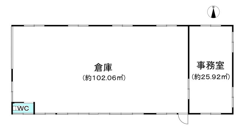 あわら市瓜生の事業用物件 間取り