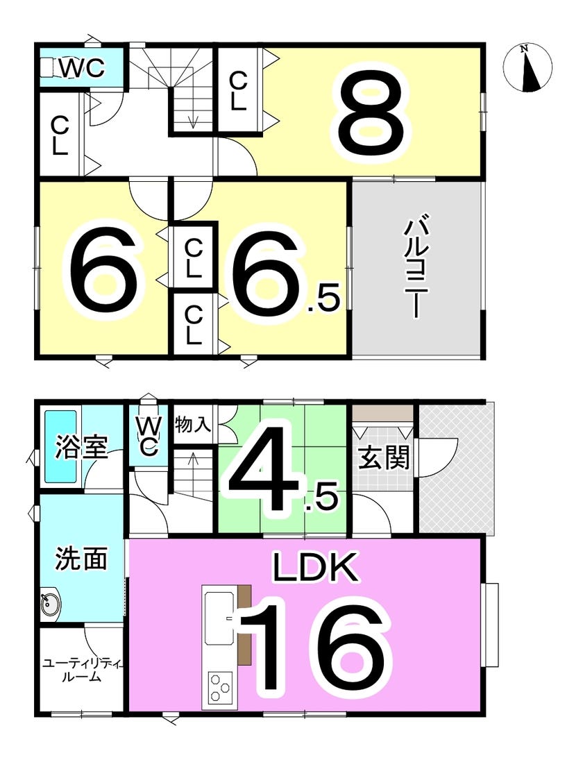 福井市飯塚町の新築戸建 間取り
