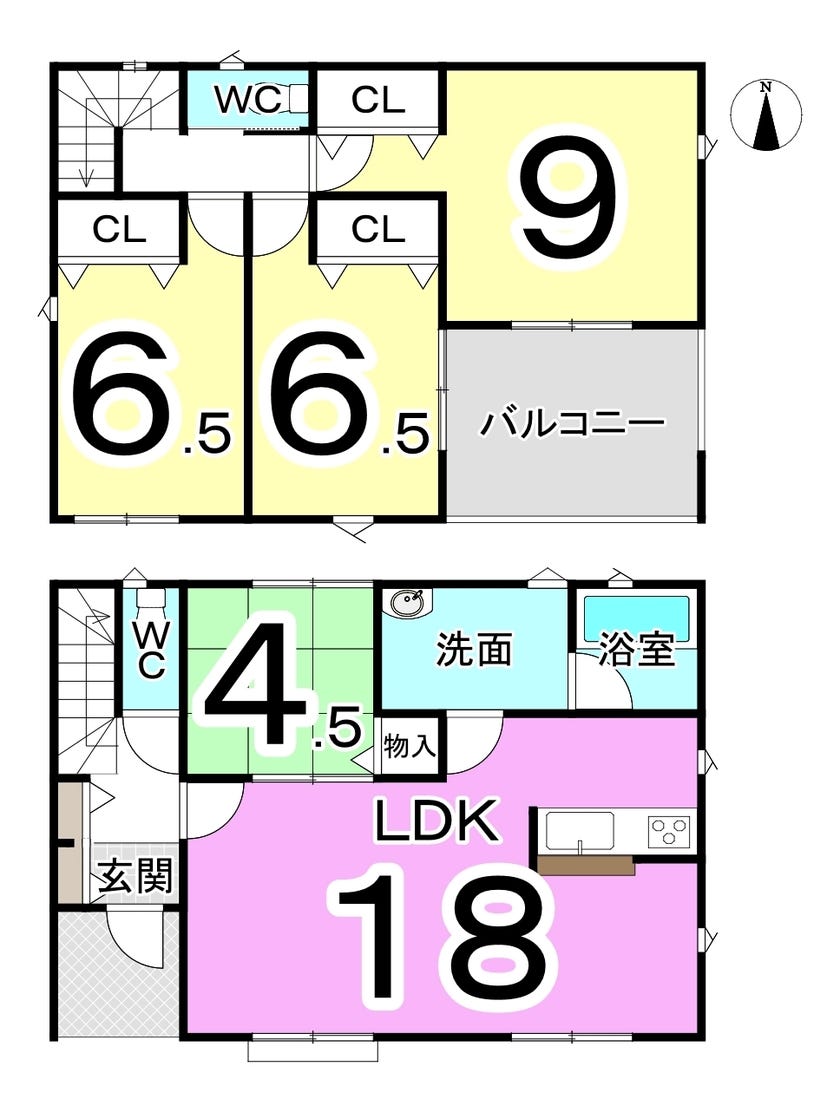 福井市古市３丁目の新築戸建 間取り