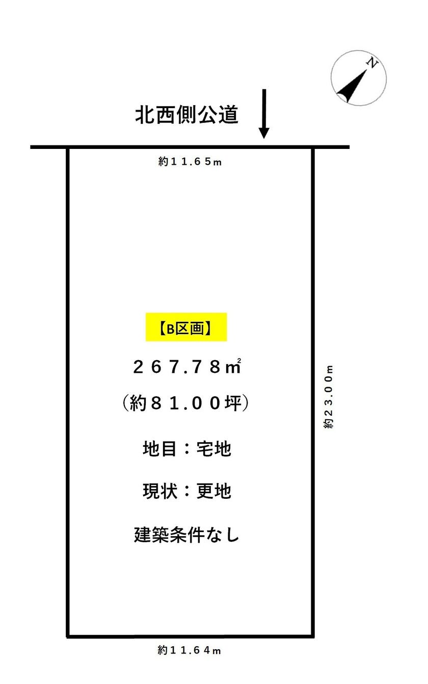 福井市河合寄安町の土地 間取り