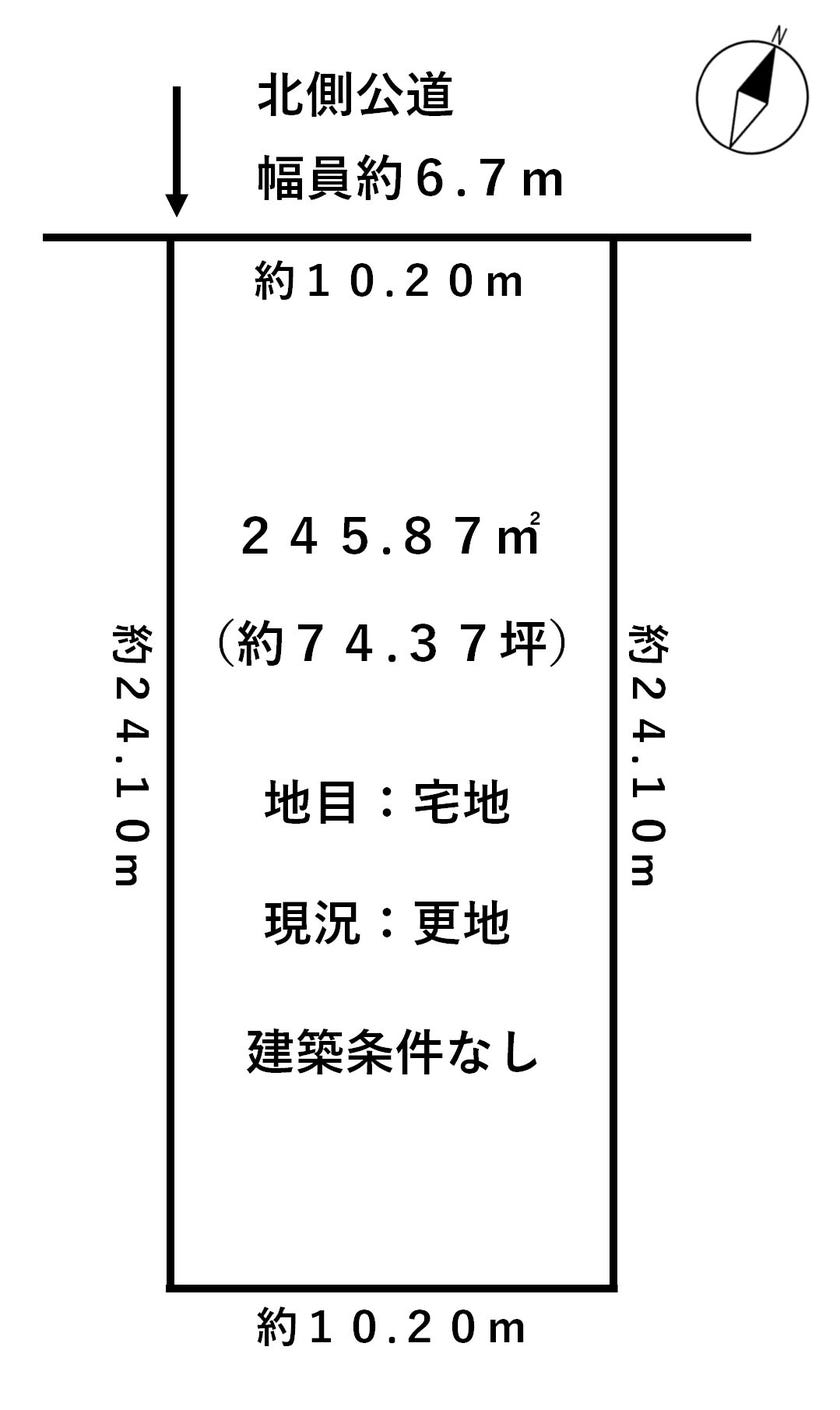 福井市大宮６丁目の土地 間取り