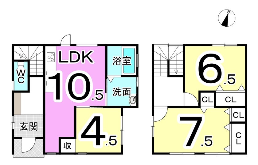 福井市天池町の中古戸建 間取り