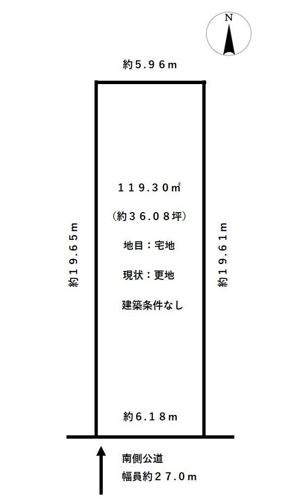 福井市松本３丁目の土地 間取り