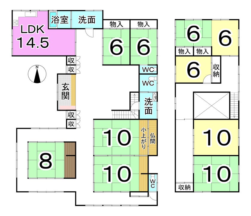 越前市粟田部町の中古戸建 間取り