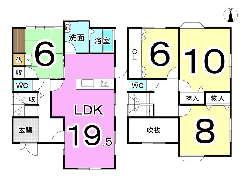 坂井市丸岡町高柳の中古戸建 間取り
