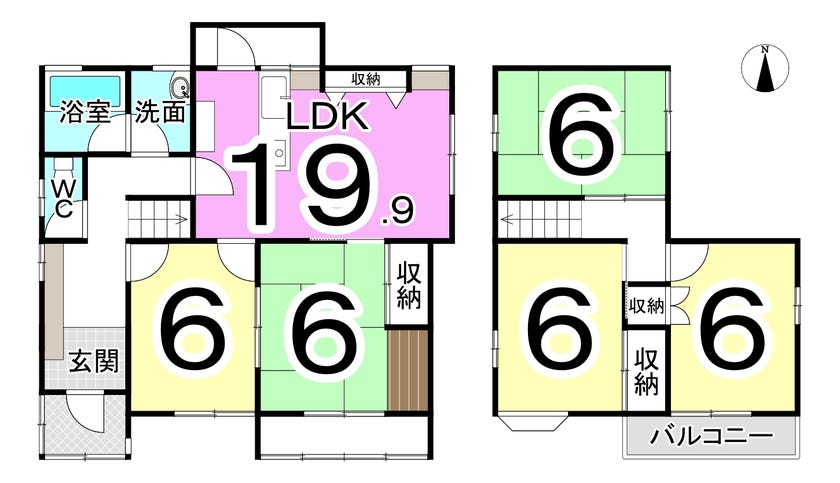 福井市みのり３丁目の中古戸建 間取り