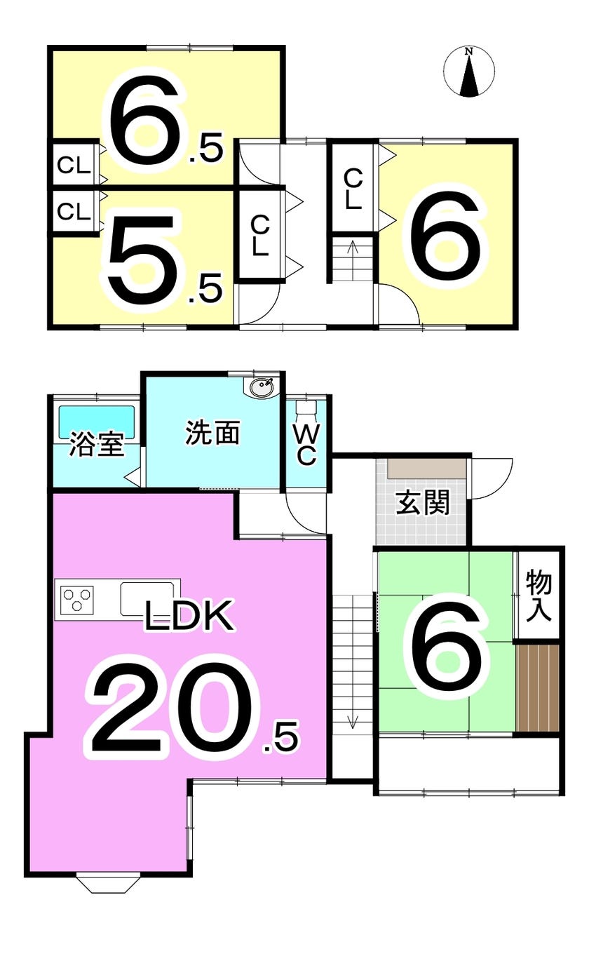 福井市高木町の中古戸建 間取り