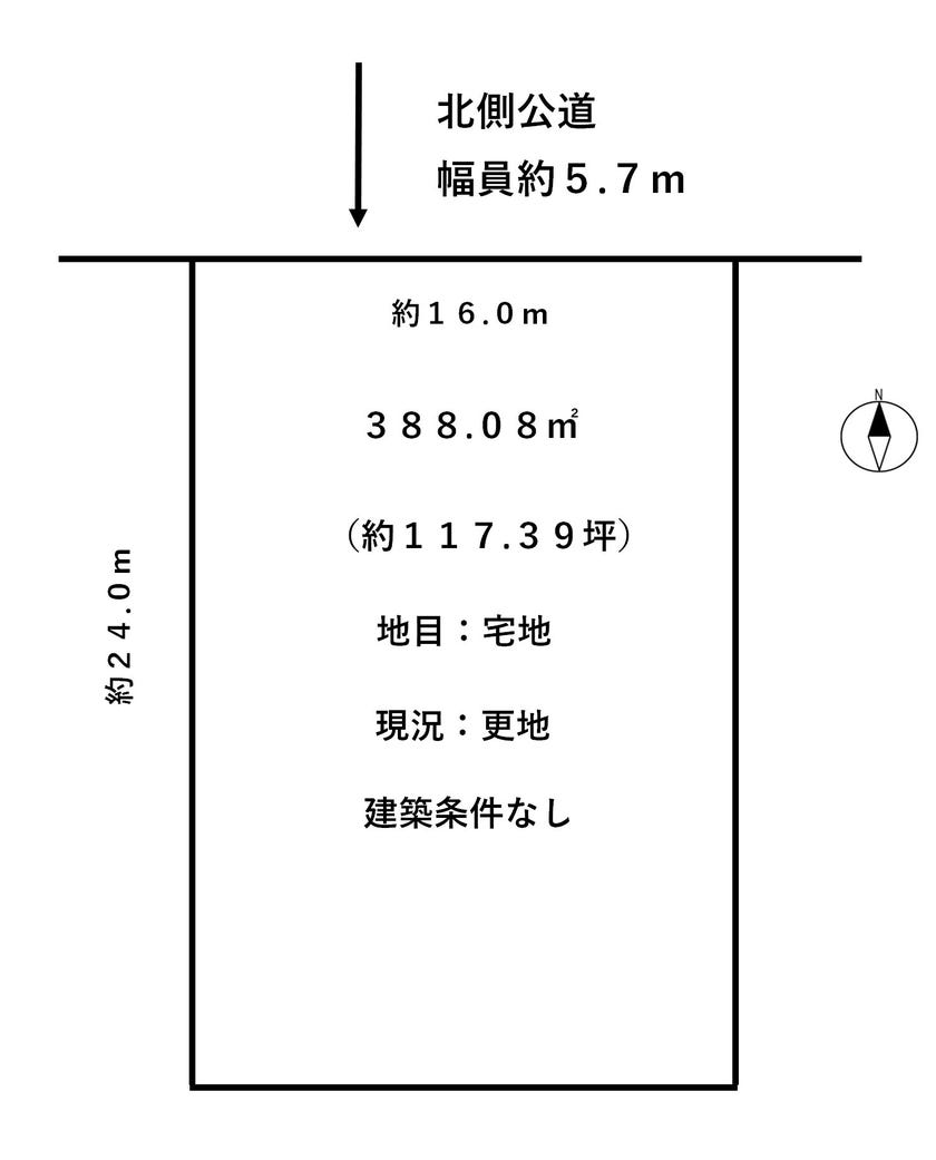 福井市大島町前浜の土地 間取り