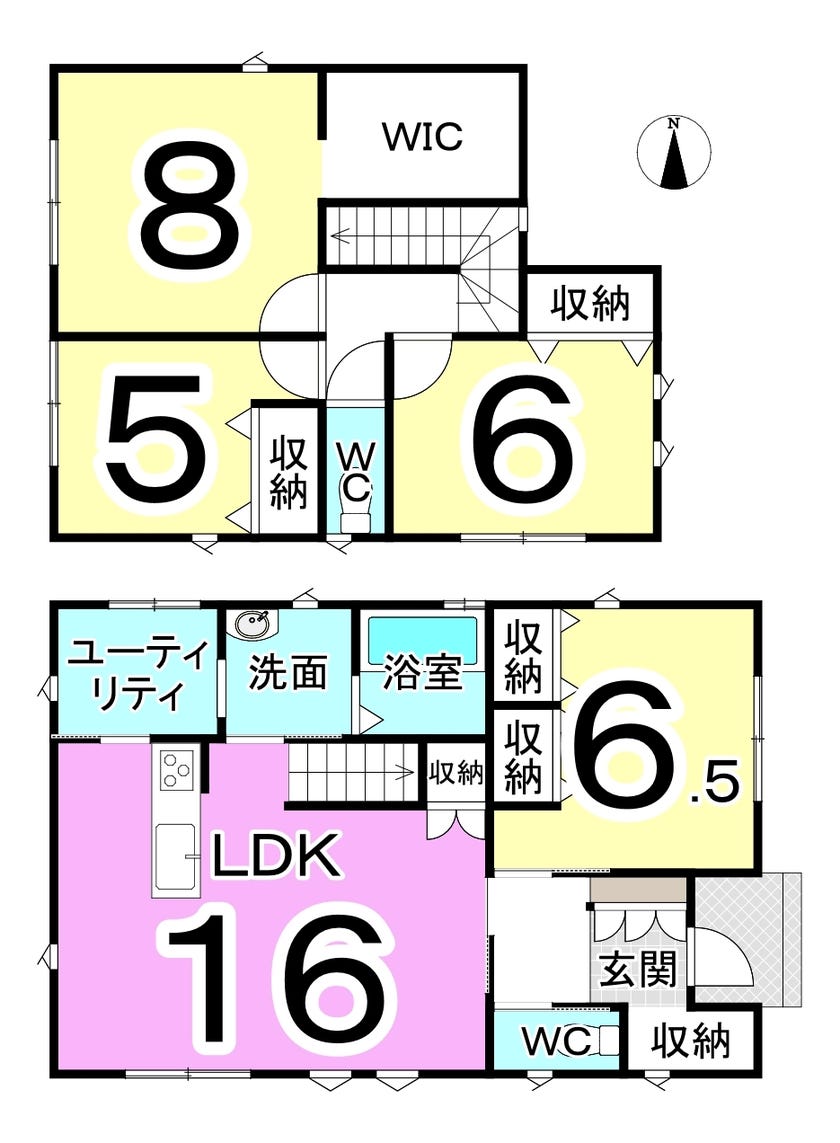 坂井市春江町為国の中古戸建 間取り