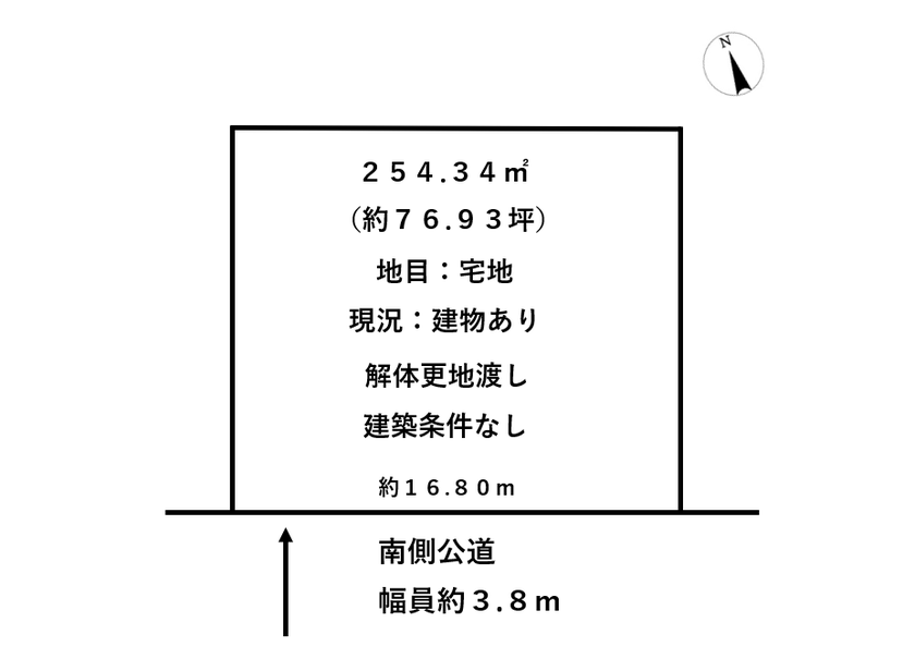 福井市栗森町浜の土地 間取り