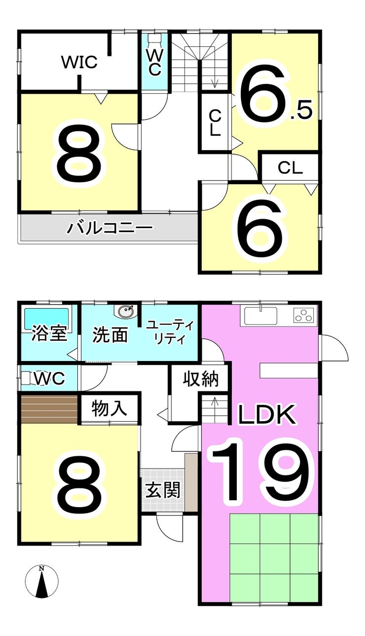 福井市仙町の中古戸建 間取り