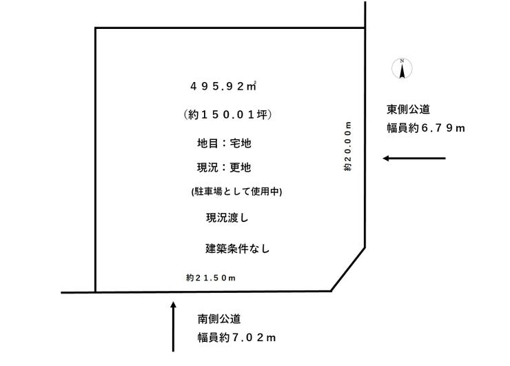 福井市桃園１丁目の土地 間取り