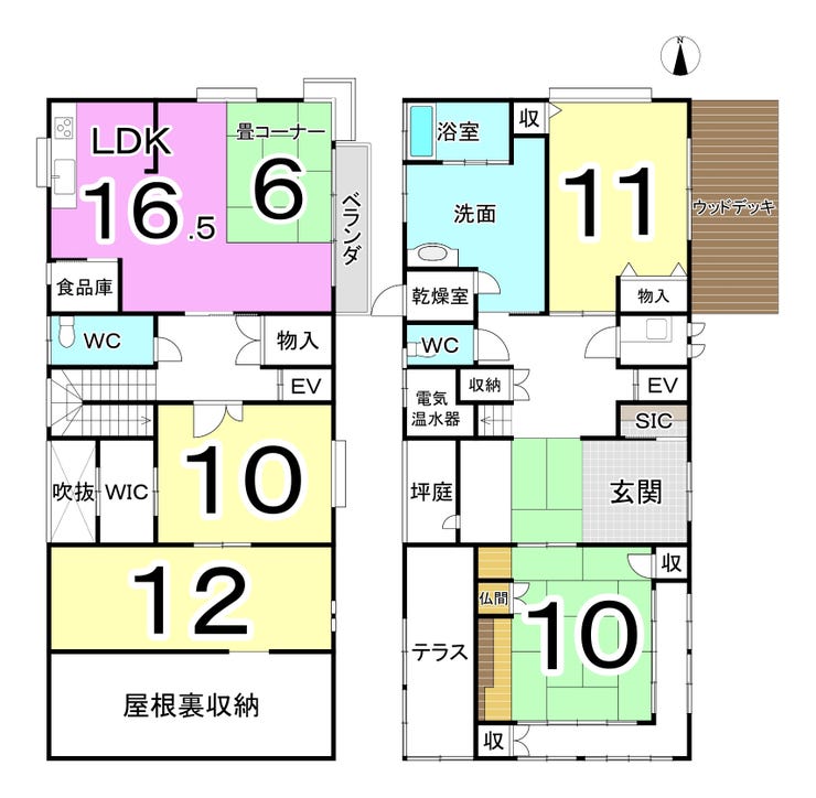 坂井市三国町崎の中古戸建 間取り