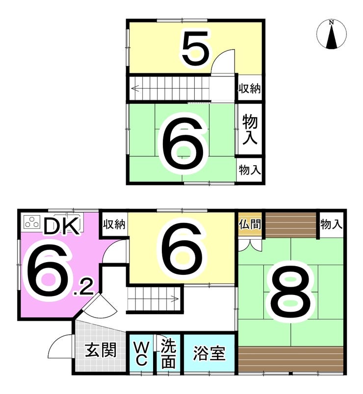 福井市文京１丁目の中古戸建 間取り