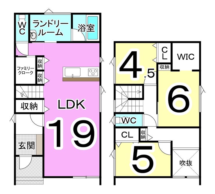 福井市高柳町の新築戸建 間取り