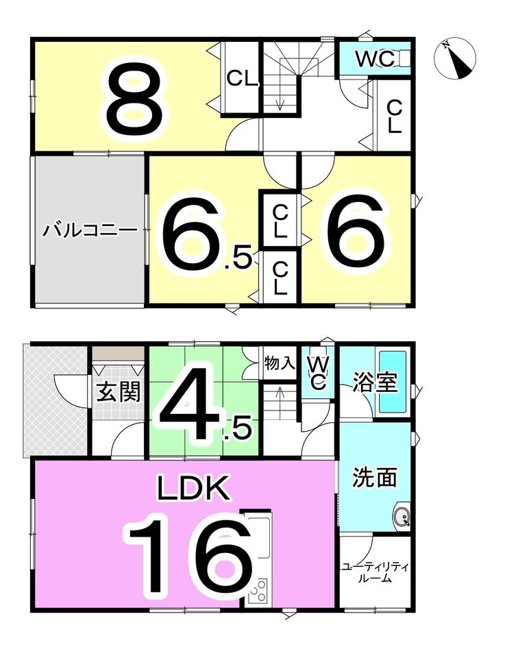 坂井市春江町正蓮花の新築戸建 間取り