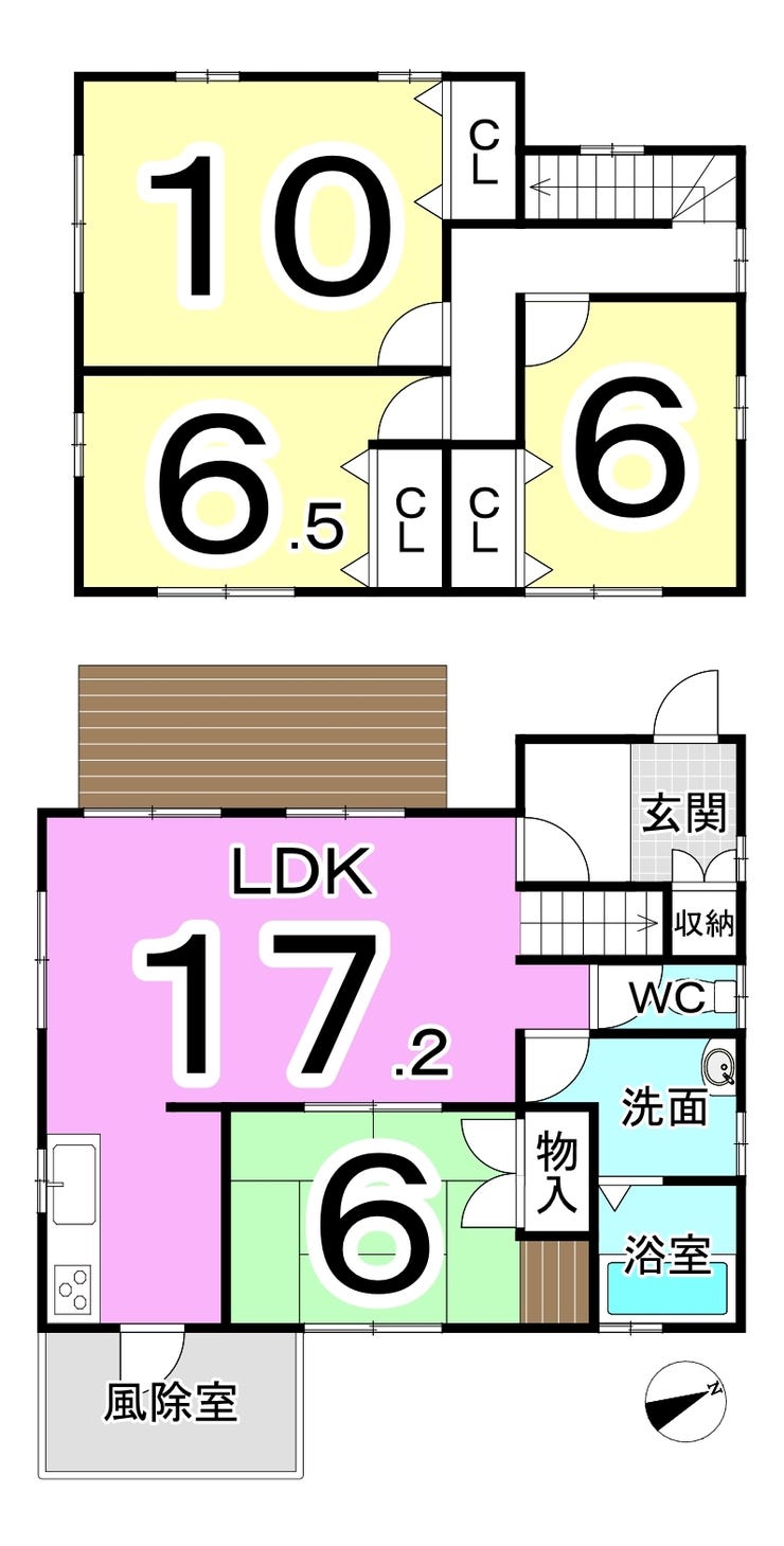 吉田郡永平寺町けやき台の中古戸建 間取り