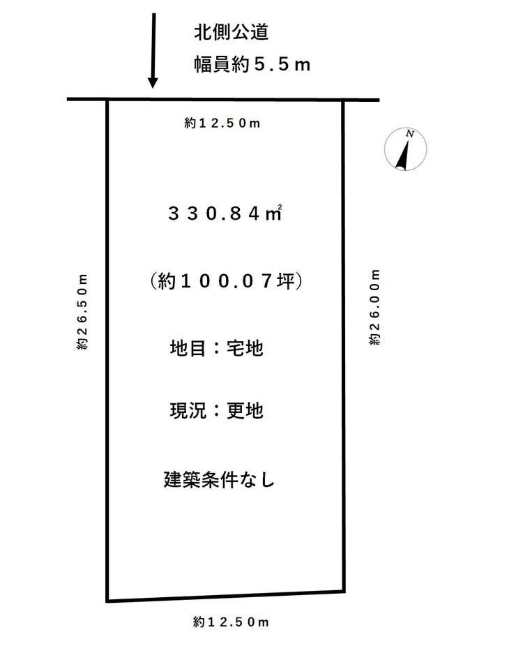 福井市松本３丁目の土地 間取り