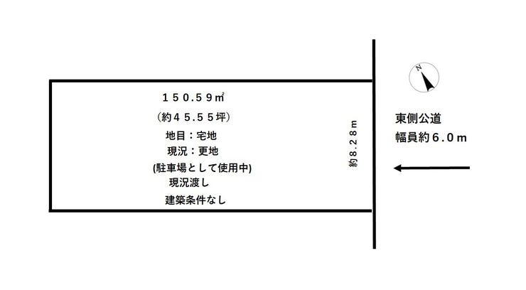 福井市今市町の土地 間取り