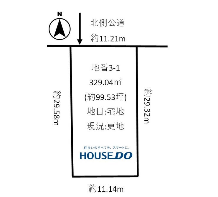 福井市東郷二ケ町の土地 間取り