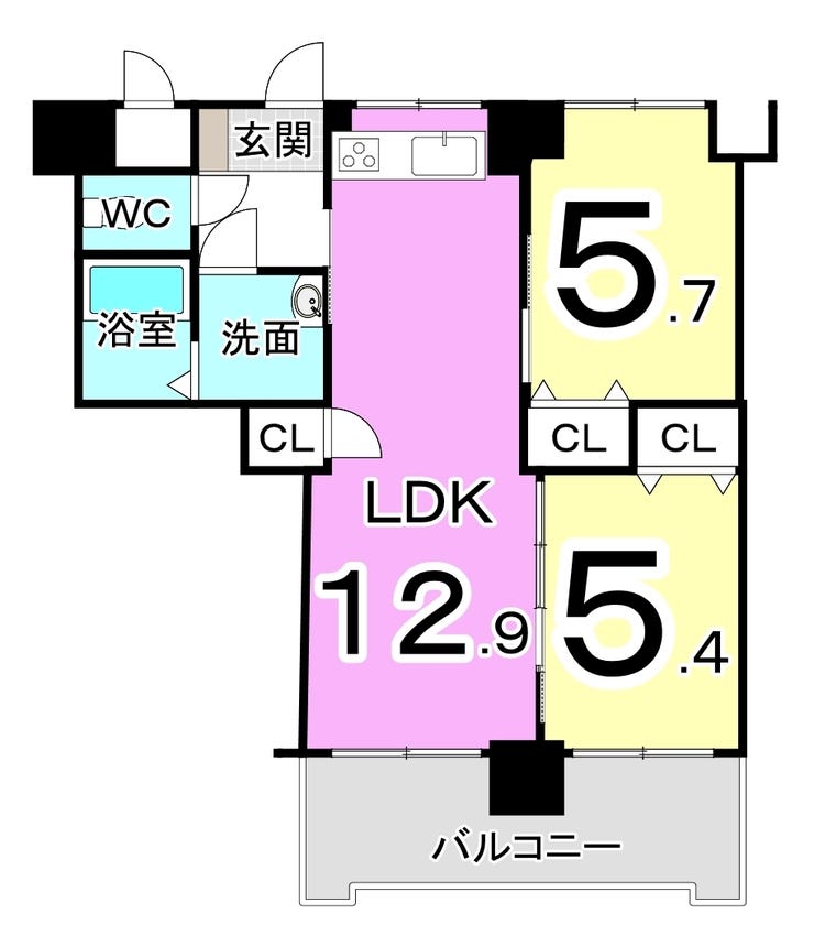 信開ドムス西開発 福井市西開発３丁目の中古マンション 間取り