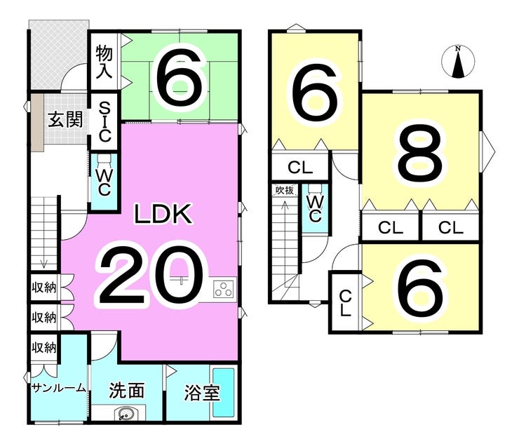 坂井市春江町中筋の新築戸建 間取り
