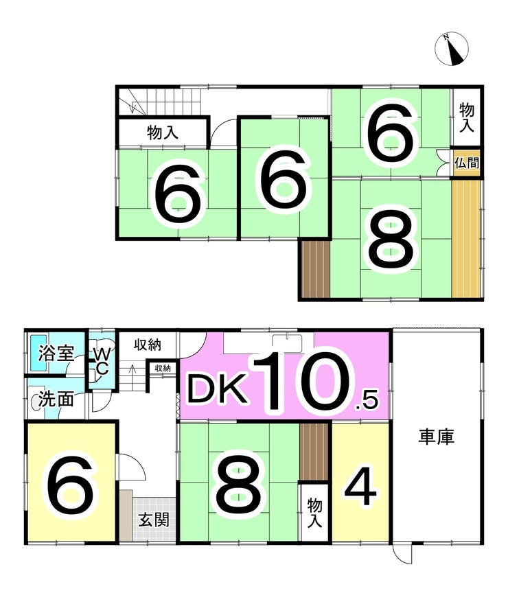 あわら市国影の中古戸建 間取り