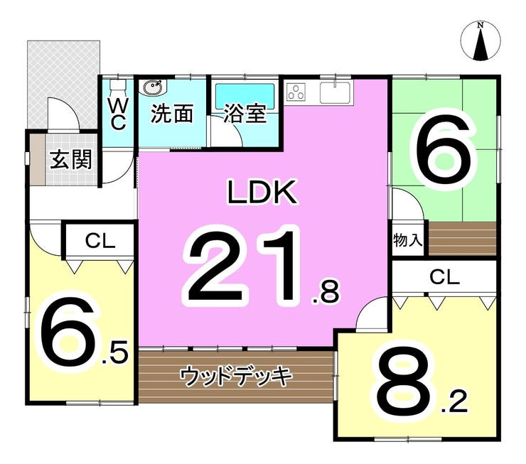 吉田郡永平寺町松岡神明１丁目の中古戸建 間取り