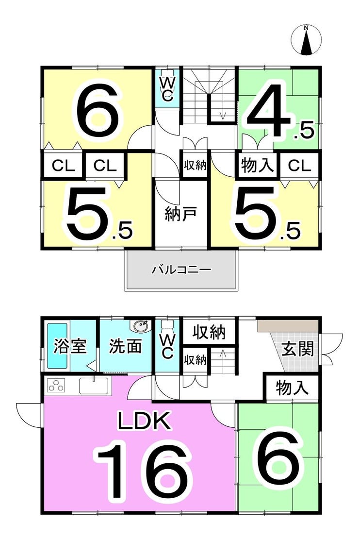 福井市下江守町の中古戸建 間取り