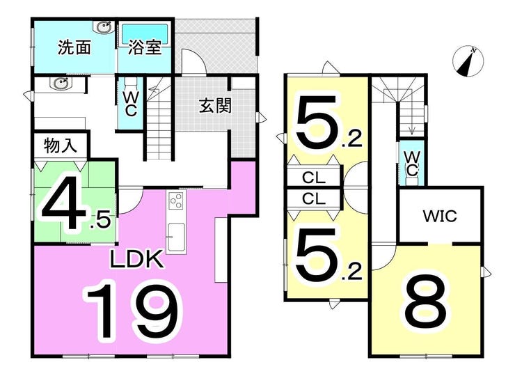 福井市上森田２丁目の新築戸建 間取り