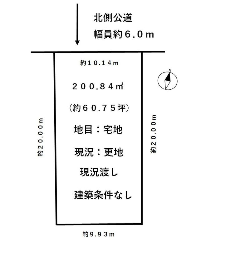 福井市八ツ島１丁目の土地 間取り