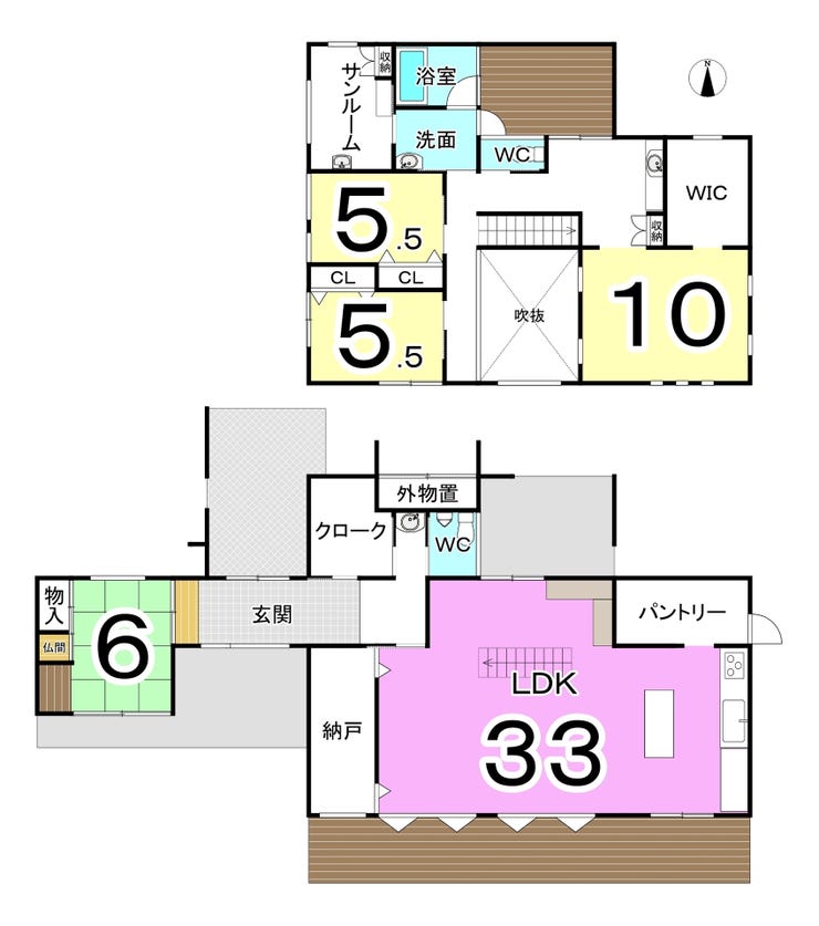 福井市大東２丁目の中古戸建 間取り