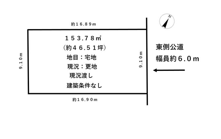 福井市大宮６丁目の土地 間取り