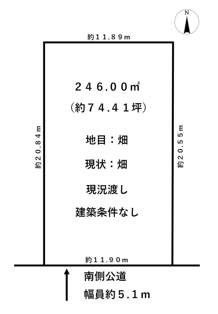 福井市舟橋２丁目の土地 間取り