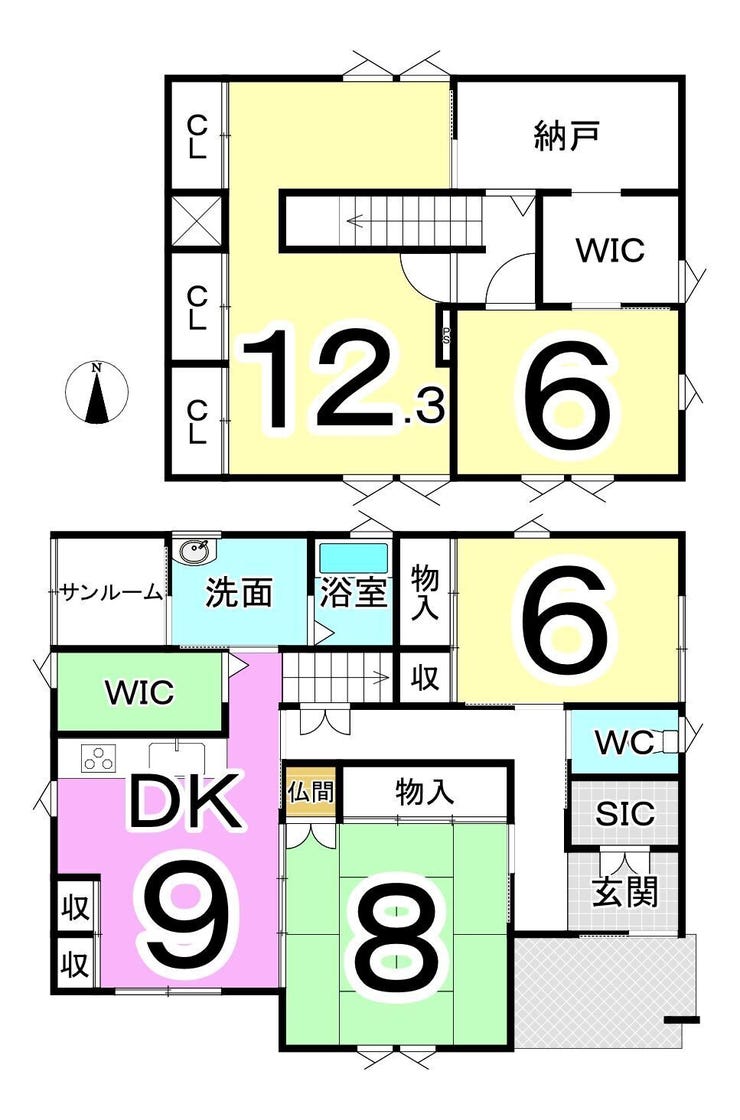 越前市千福町の中古戸建 間取り