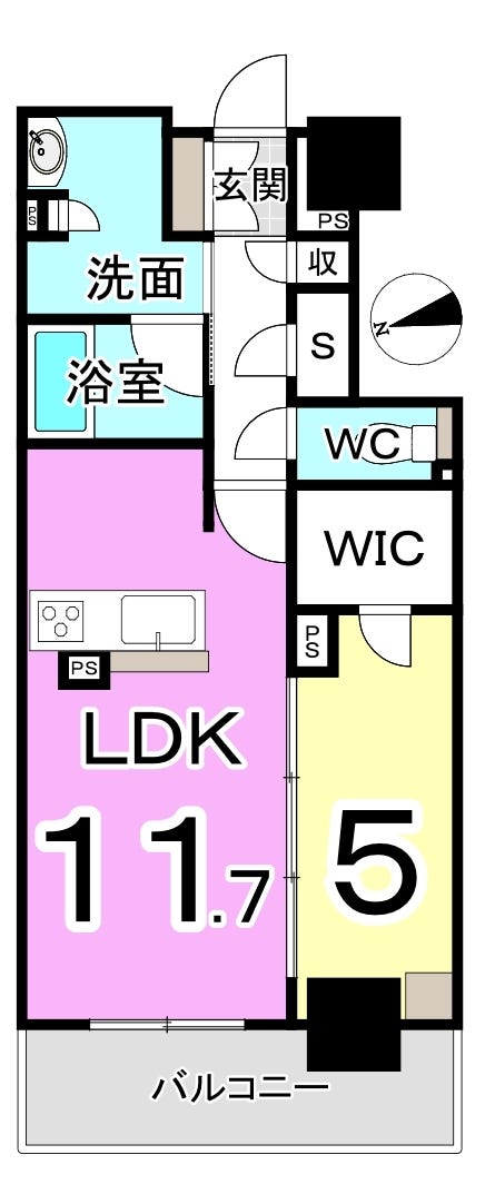 ザ・福井タワースカイレジデンス 福井市中央１丁目の中古マンション 間取り