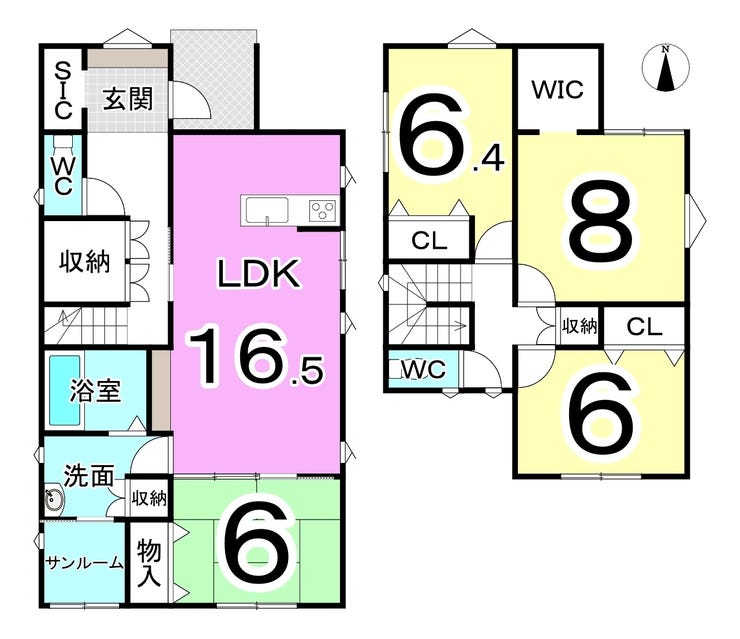 坂井市春江町中筋の新築戸建 間取り