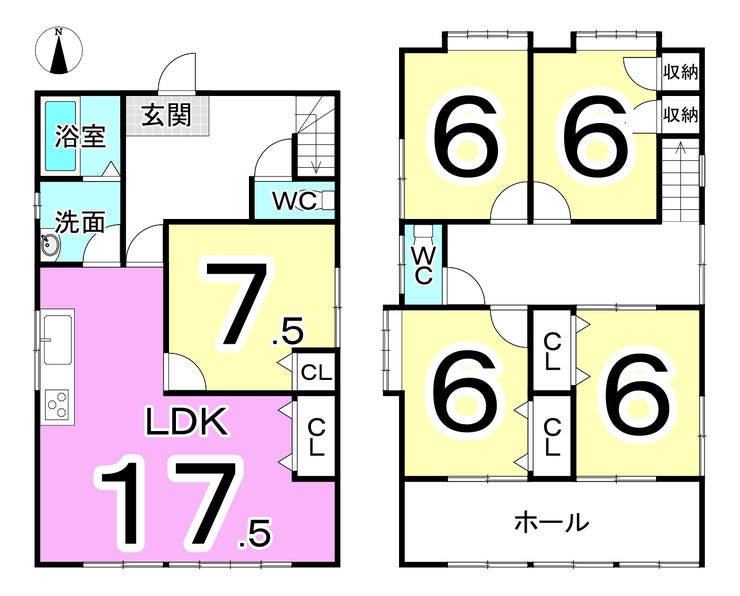 福井市文京５丁目の中古戸建 間取り