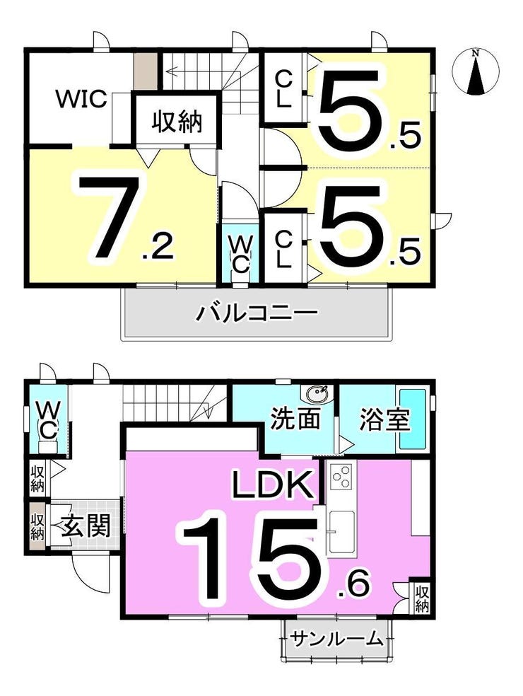 福井市松本３丁目の中古戸建 間取り