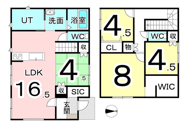 福井市下森田桜町の新築戸建 間取り