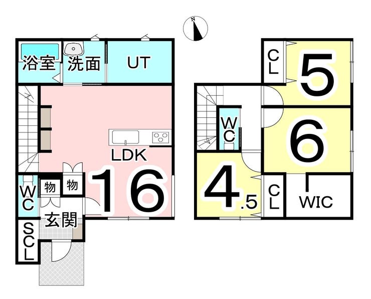 福井市西谷２丁目の新築戸建 間取り