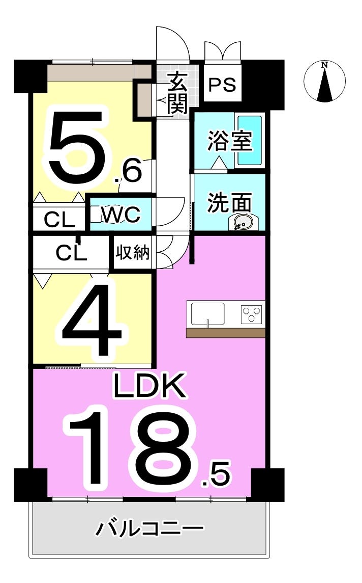 アパガーデンコート西方 福井市西方２丁目の中古マンション 間取り