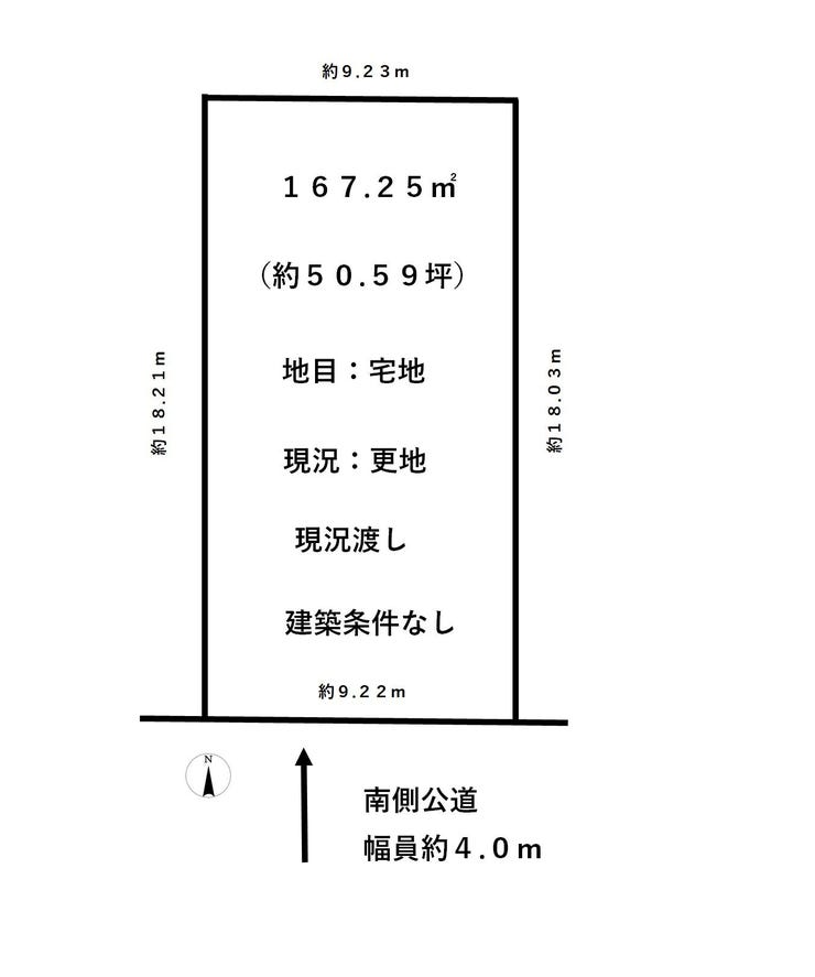 福井市春日町の土地 間取り