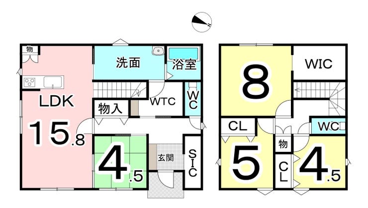 福井市新保１丁目の新築戸建 間取り