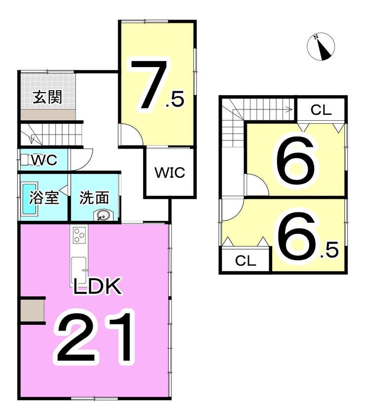 吉田郡永平寺町法寺岡の中古戸建 間取り