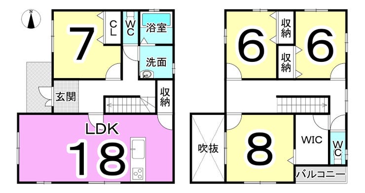 坂井市丸岡町南今市の中古戸建 間取り