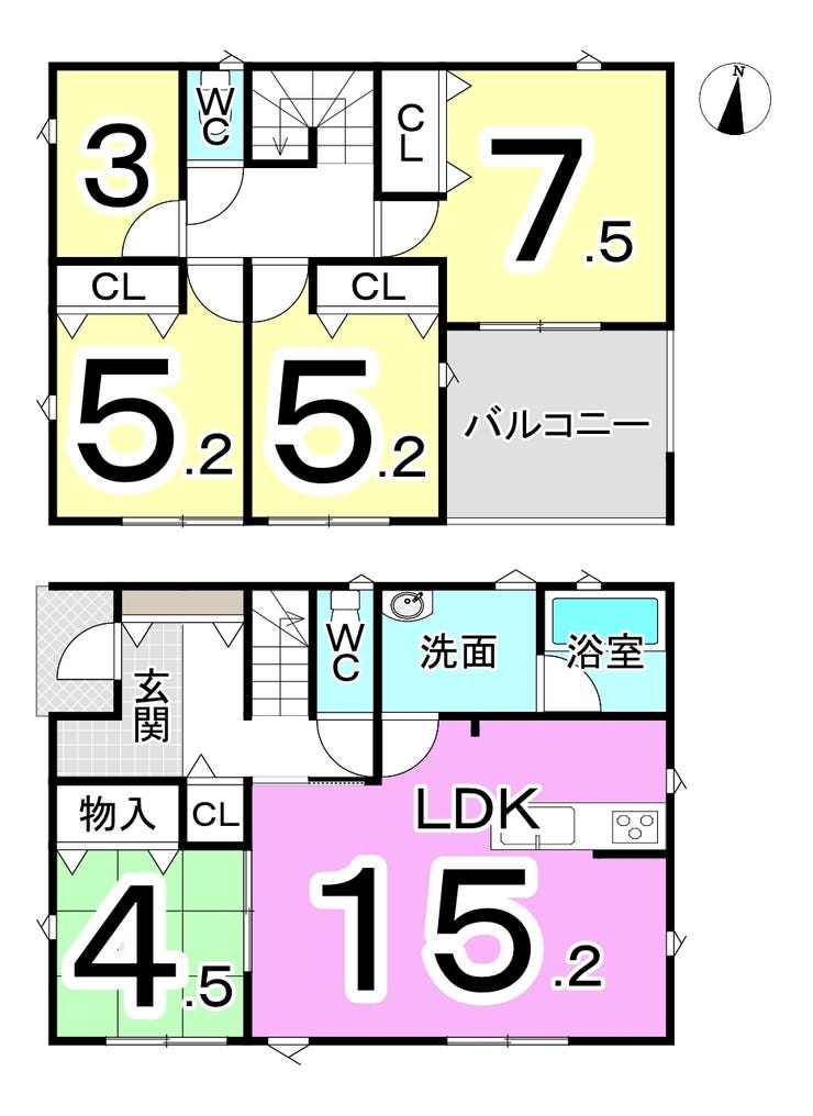 坂井市春江町高江の新築戸建 間取り
