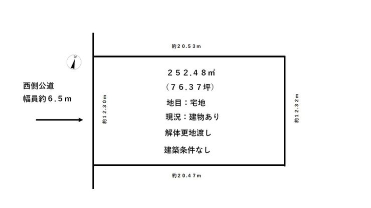 福井市大宮４丁目の土地 間取り